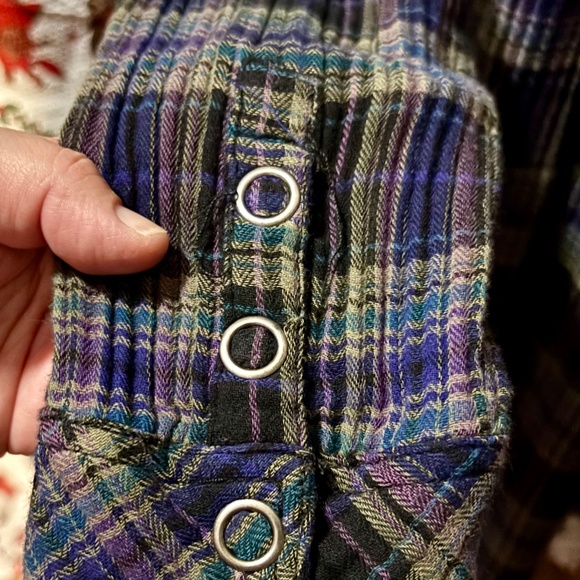 Free People Plaid Button Down shirt - Picture 7 of 7